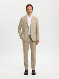 SLIM FIT SUIT TROUSERS, Sand, highres