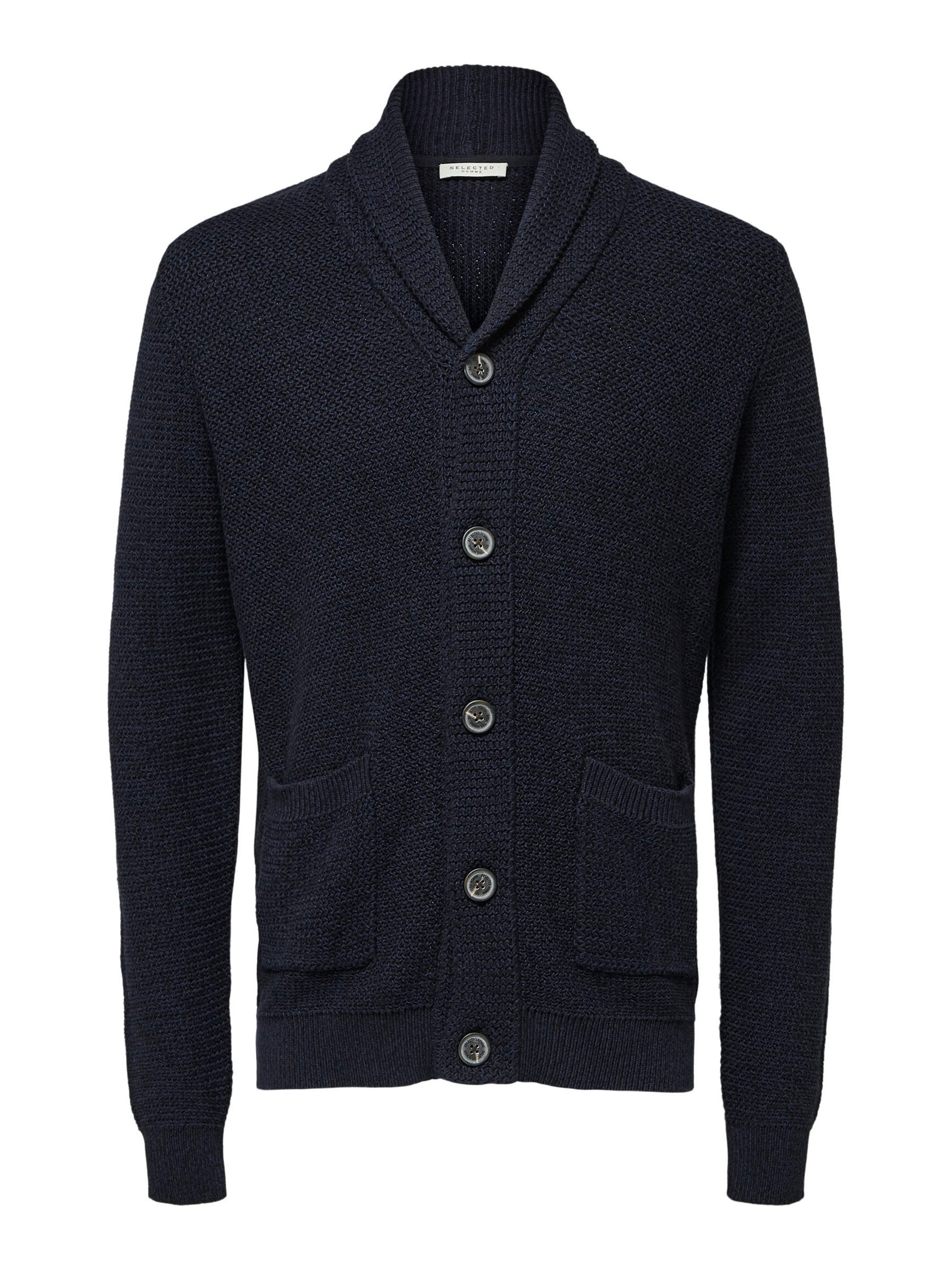 SCHALKRAGEN STRICKJACKE, Maritime Blue, highres