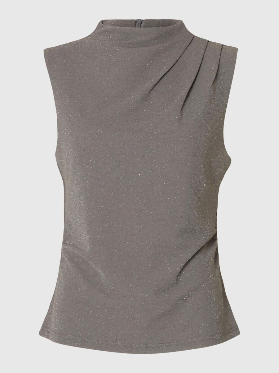 Selected GLITZER TOP, Grey, highres - 16094972_Grey_001.jpg