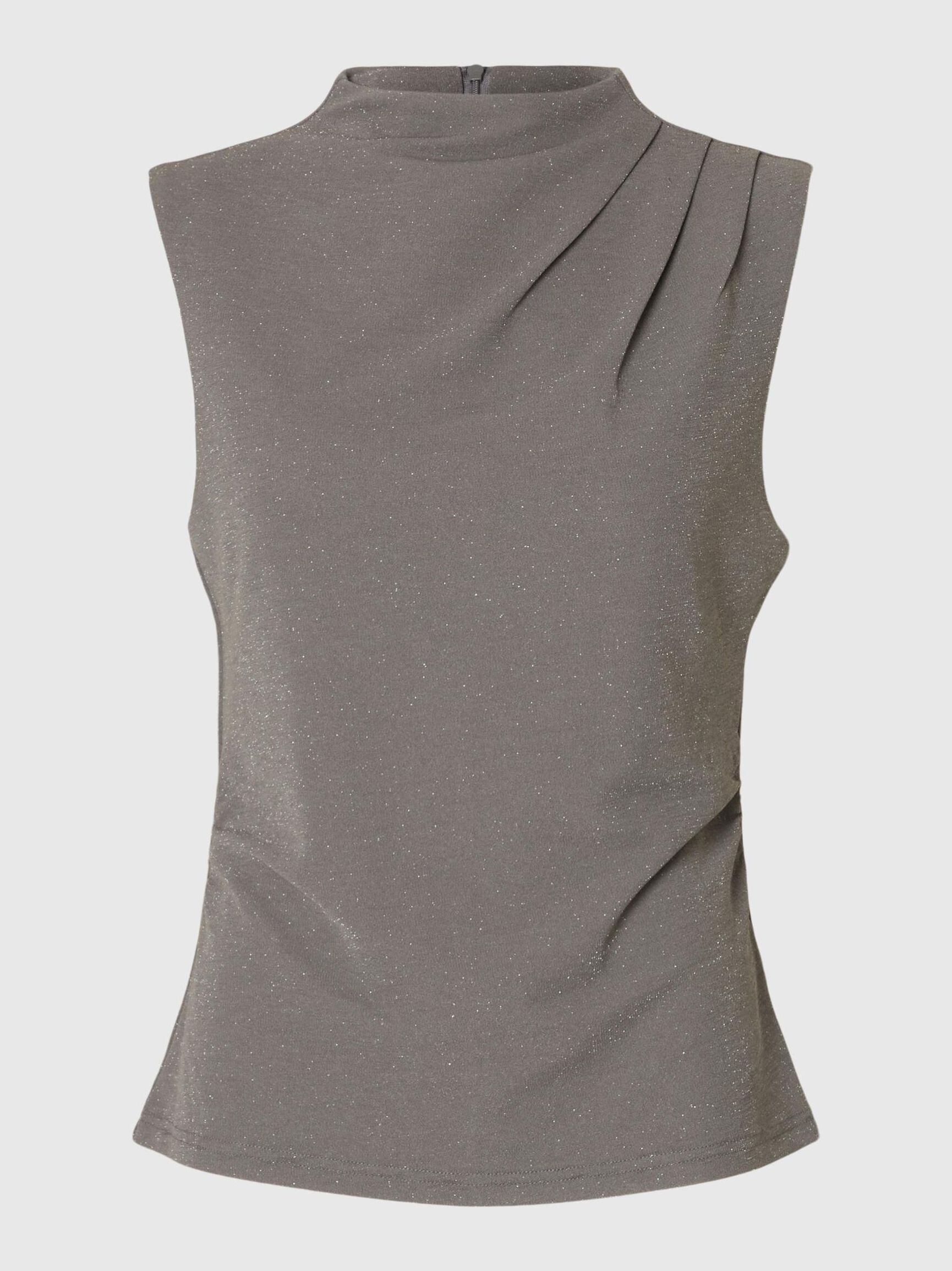 GLIMMER TOP UDEN ÆRMER, Grey, highres