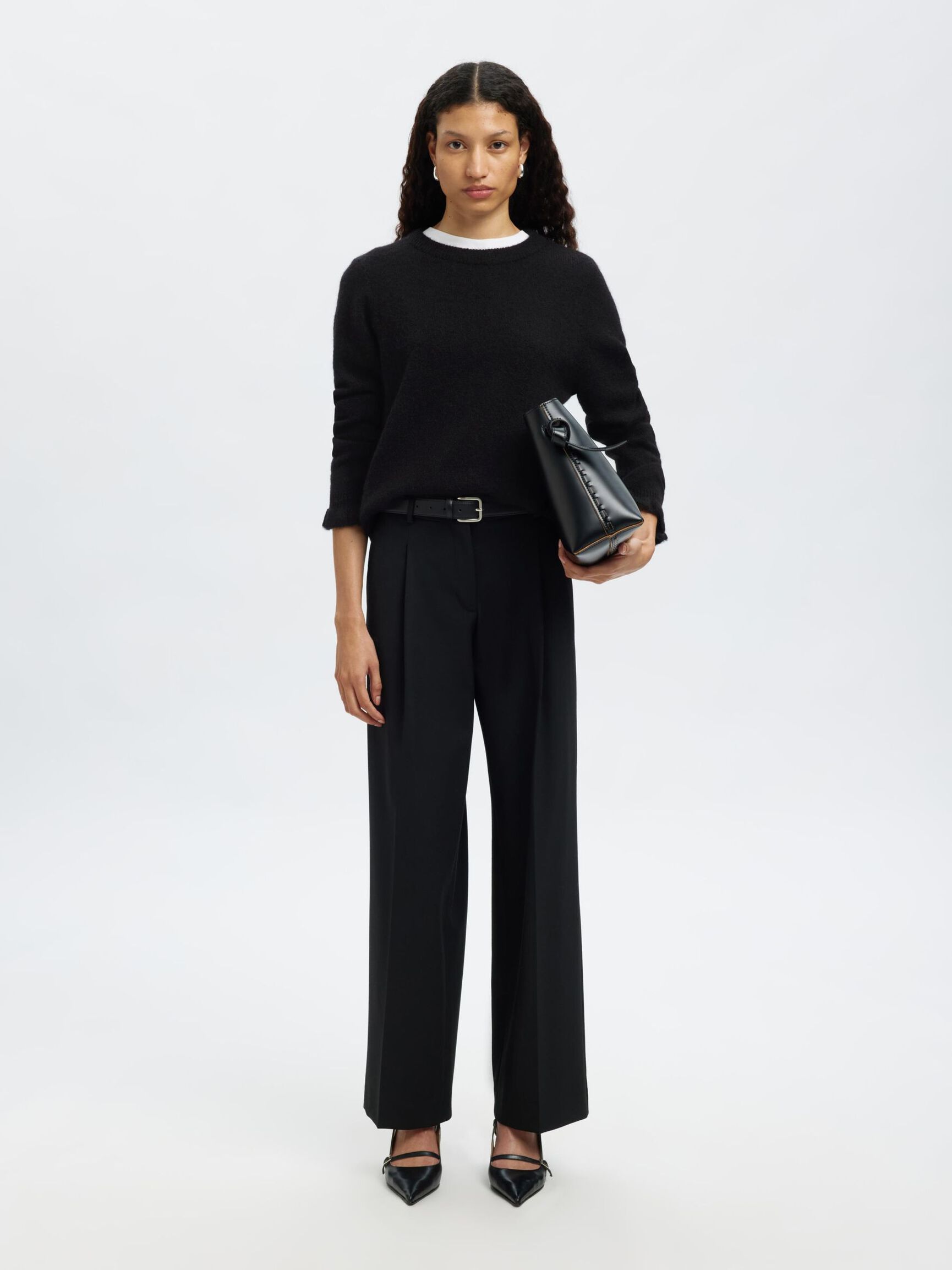 PULLOVER, Black, highres