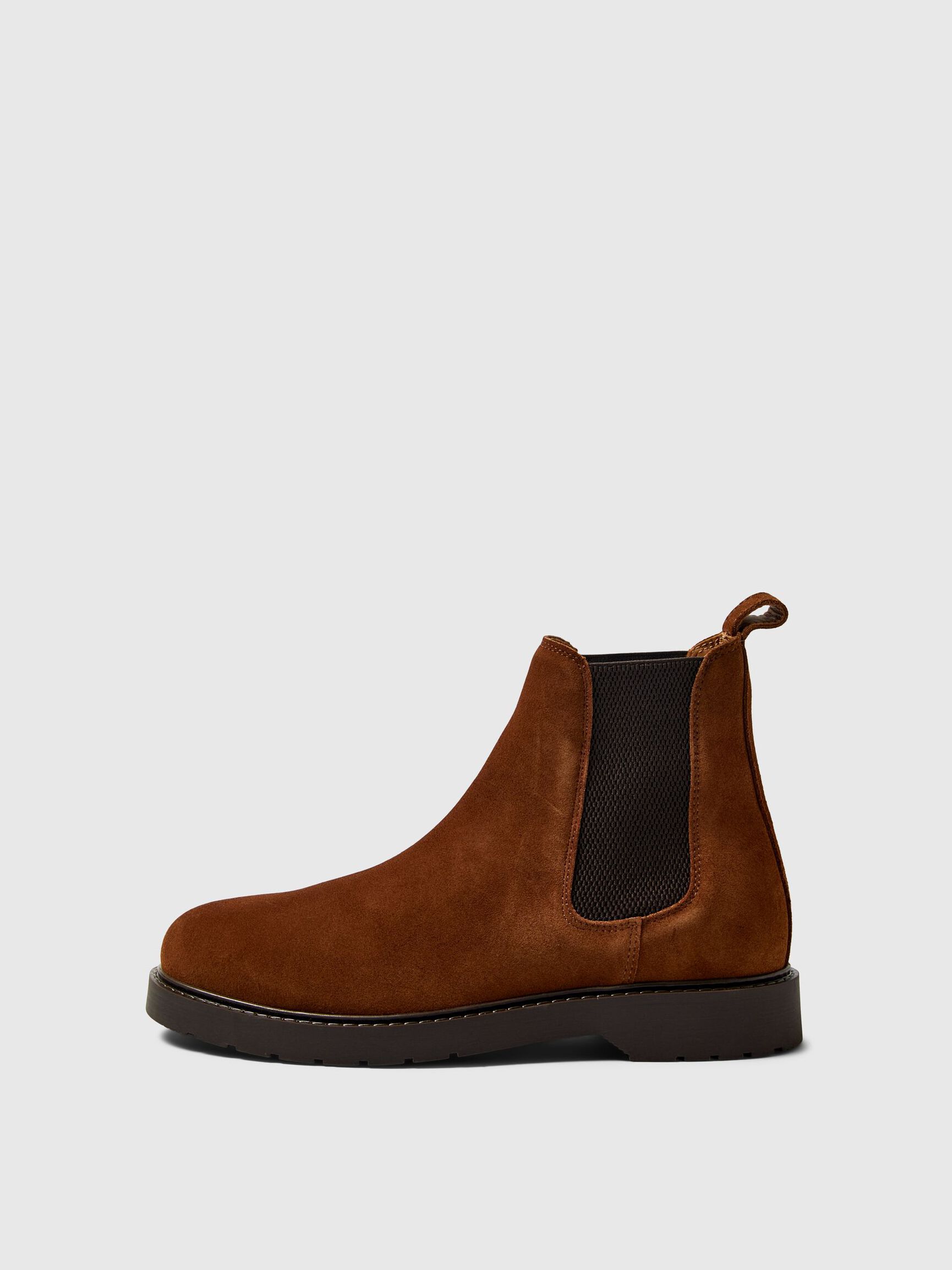 SUEDE CHELSEA BOOTS, Dried Herb, highres