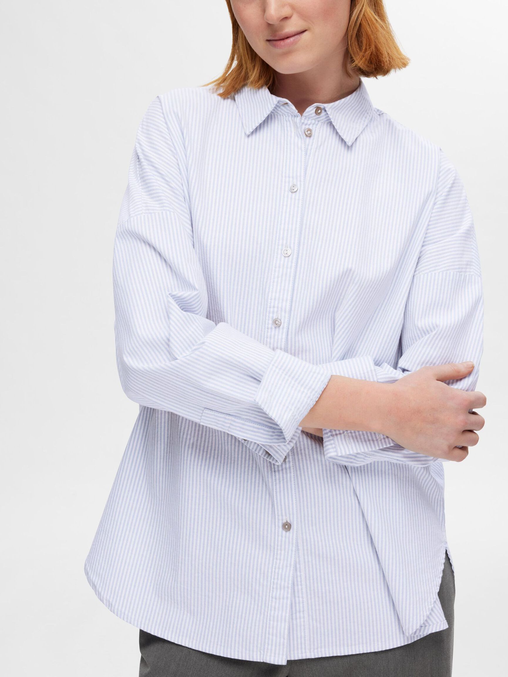 OVERSIZED COTTON  SHIRT, Bright White, highres
