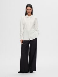 LONG SLEEVED SHIRT, Bright White, highres