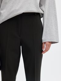 TAILLE MI-HAUTE PANTALON À PATTES D’EPH, Black, highres