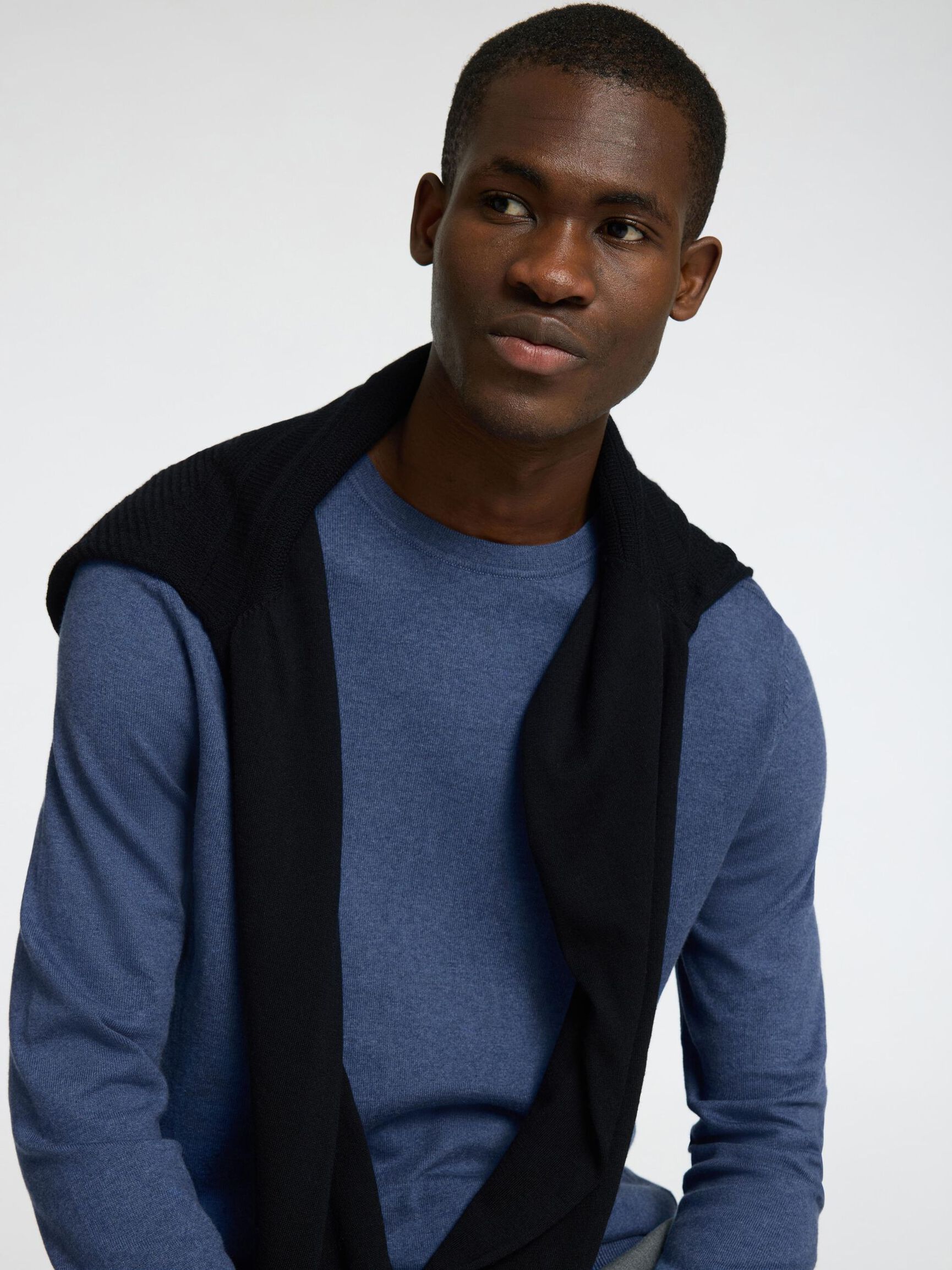 LONG-SLEEVED KNITTED JUMPER, Oceana, highres