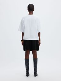 VISCOSE BLEND MINI SKIRT, Black, highres
