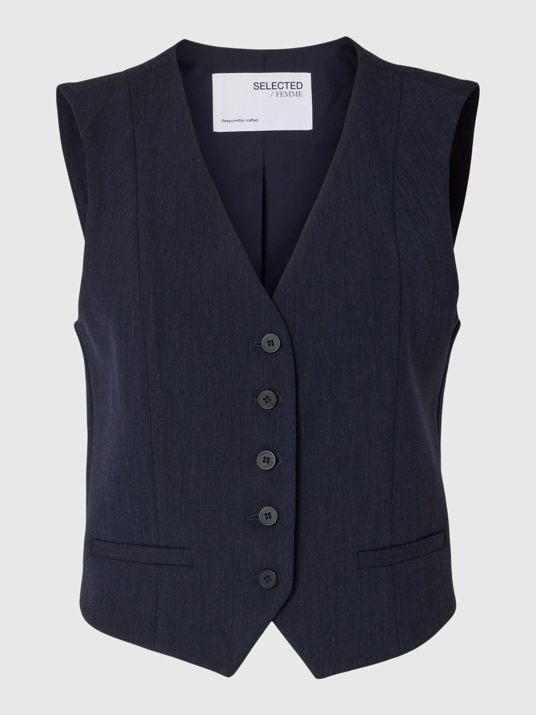 VISKOSEMIX ANZUG WESTE, Dark Sapphire, highres