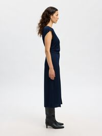 VISCOSE MAXI-JURK, Dark Sapphire, highres