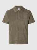 Selected FROTTEE POLO SHIRT, Vetiver, highres - 16090761_Vetiver_001.jpg