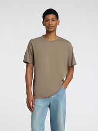 COTTON SLUB T-SHIRT, Vetiver, highres