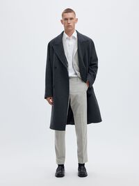 VISCOSE BLEND SLIM FIT BLAZER, Light Grey Melange, highres