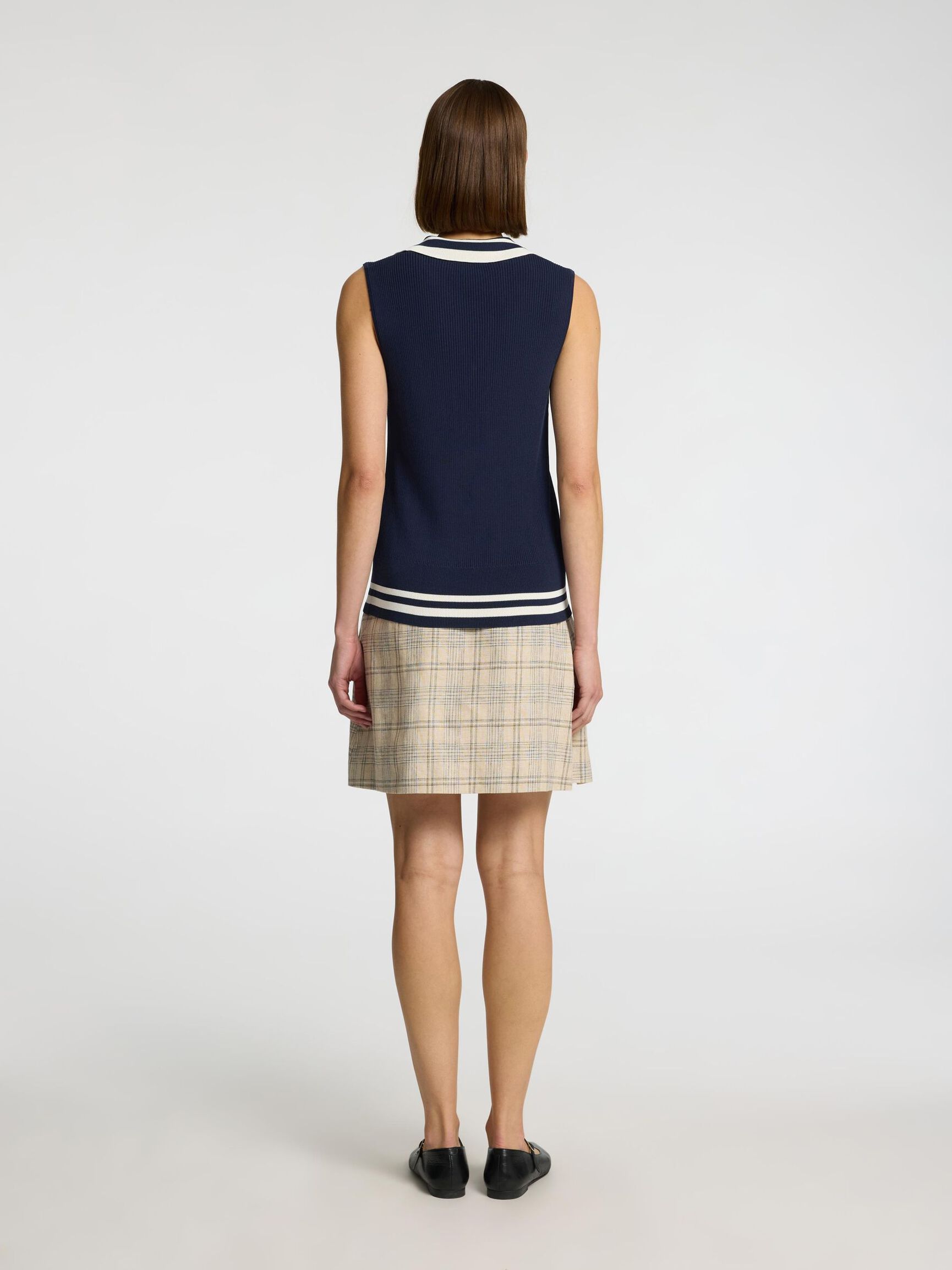 V-RINGNING ÄRMLÖS TOPP, Outer Space, highres