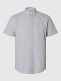 Selected COTTON BLEND SHORT SLEEVED SHIRT, Bright White, highres - 16079053_BrightWhite_1175198_001.jpg