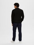 Selected MERINO WOOL CARDIGAN, Black, highres - 16091854_Black_004.jpg