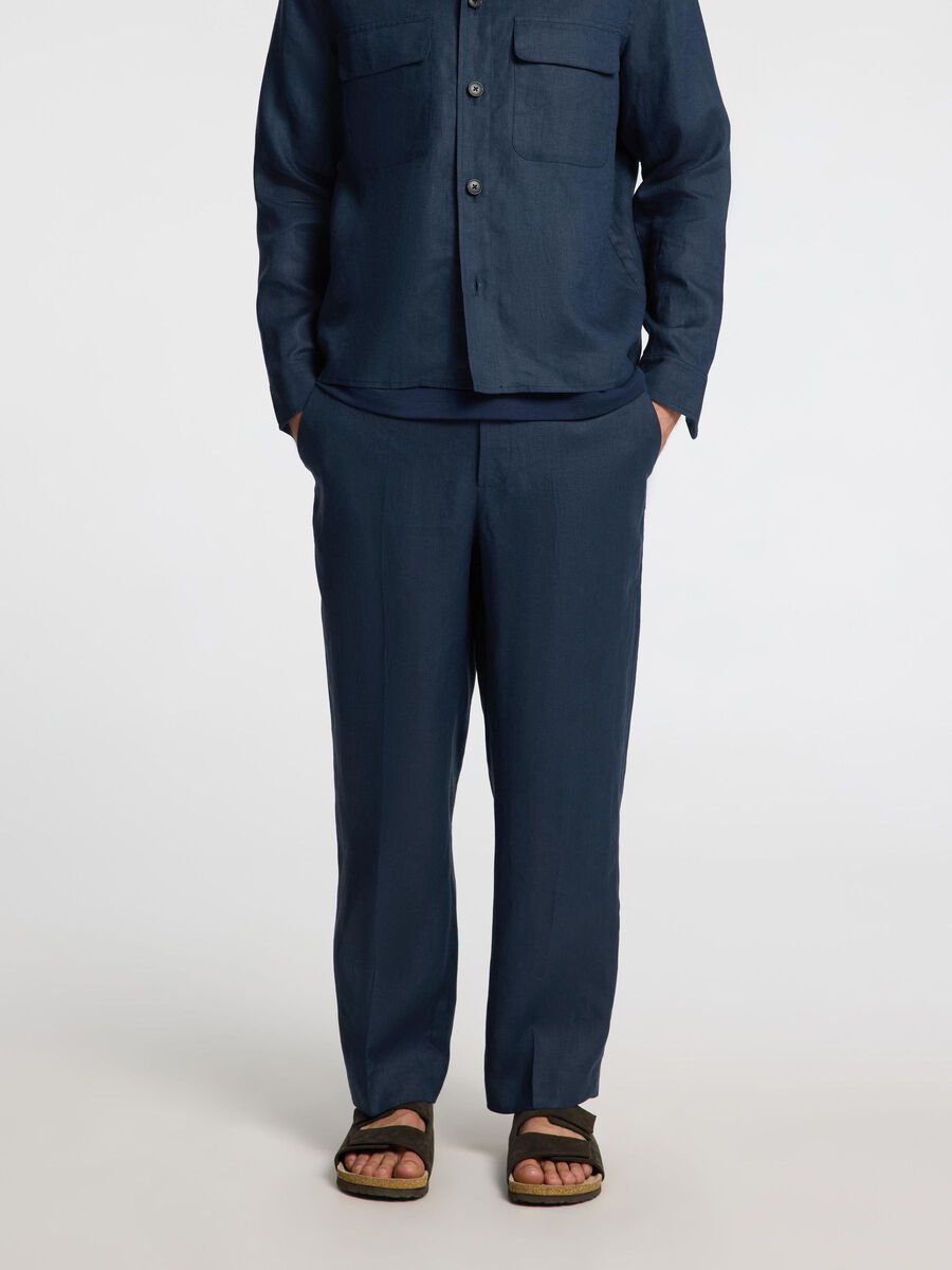 Selected LOOSE FIT LEINENHOSE, Outer Space, highres - 16098997_OuterSpace_003.jpg