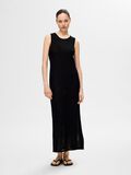 Selected VISCOSE BLEND KNITTED MAXI DRESS, Black, highres - 16091497_Black_003.jpg