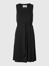 SLEEVELESS MINI DRESS, Black, highres