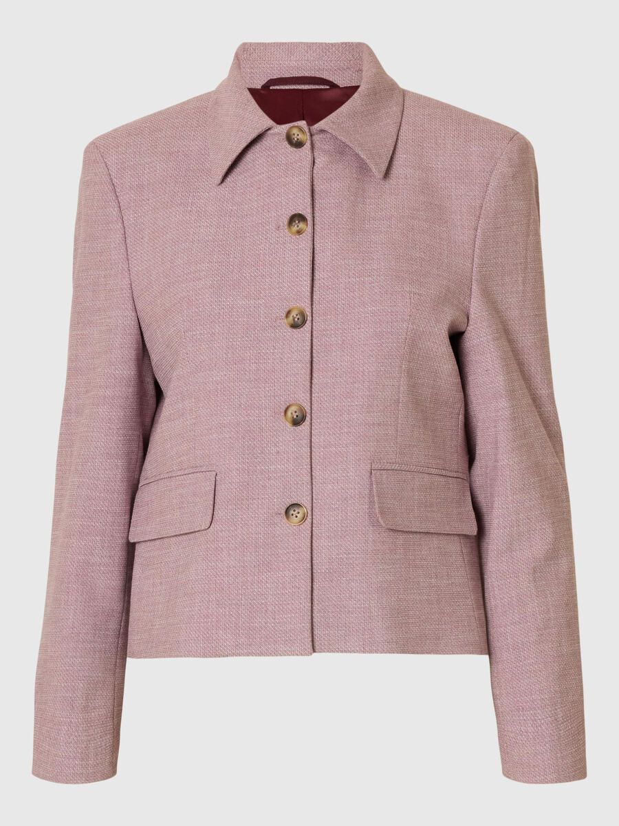 Selected VISCOSEMIX NAUWSLUITEND BLAZER, Bleached Mauve, highres - 16098324_BleachedMauve_1200450_001.jpg