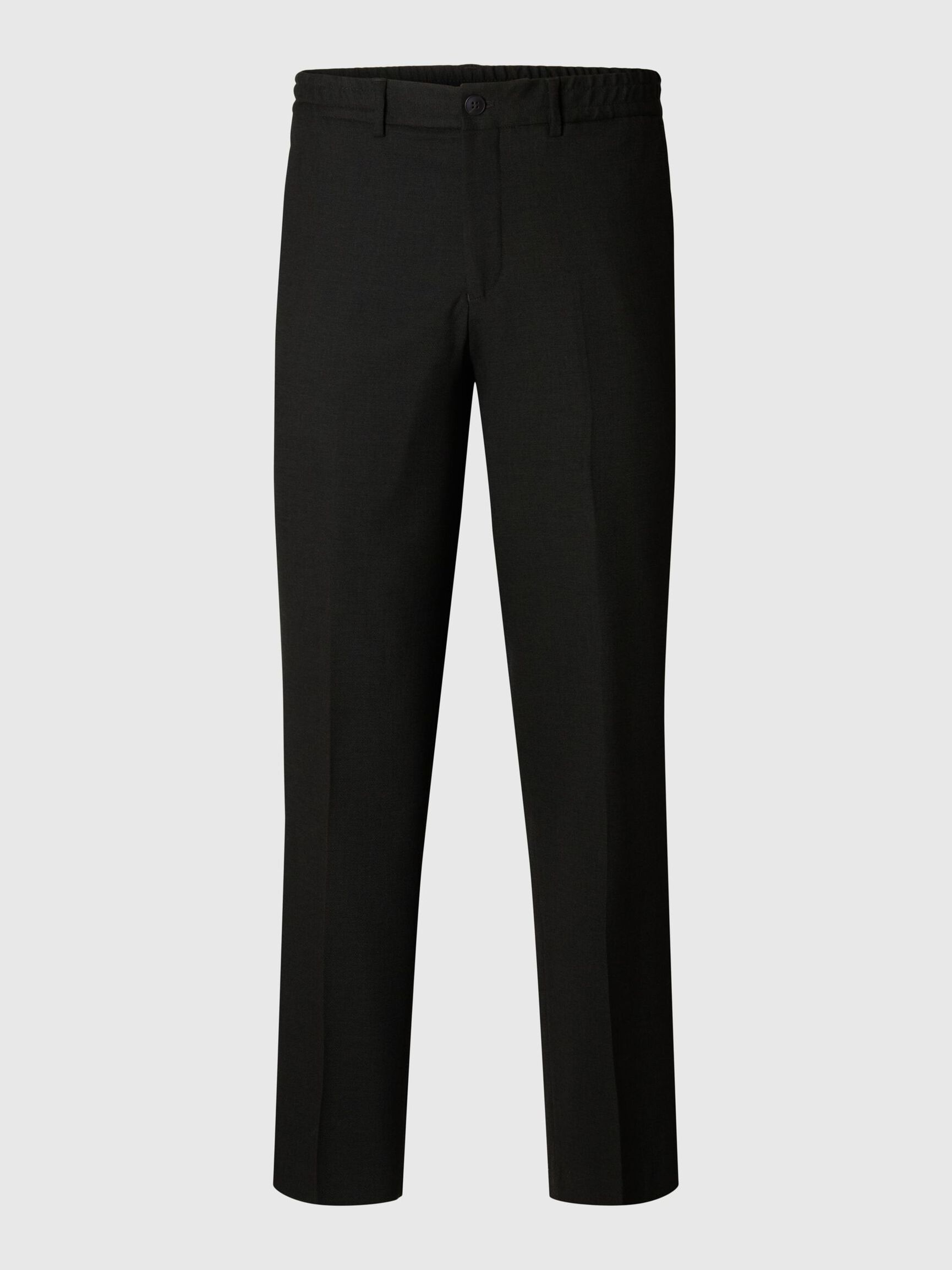 REGULAR FIT WOOL BLEND TROUSERS, Rosin, highres
