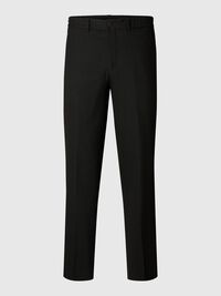 REGULAR FIT WOOL BLEND TROUSERS, Rosin, highres