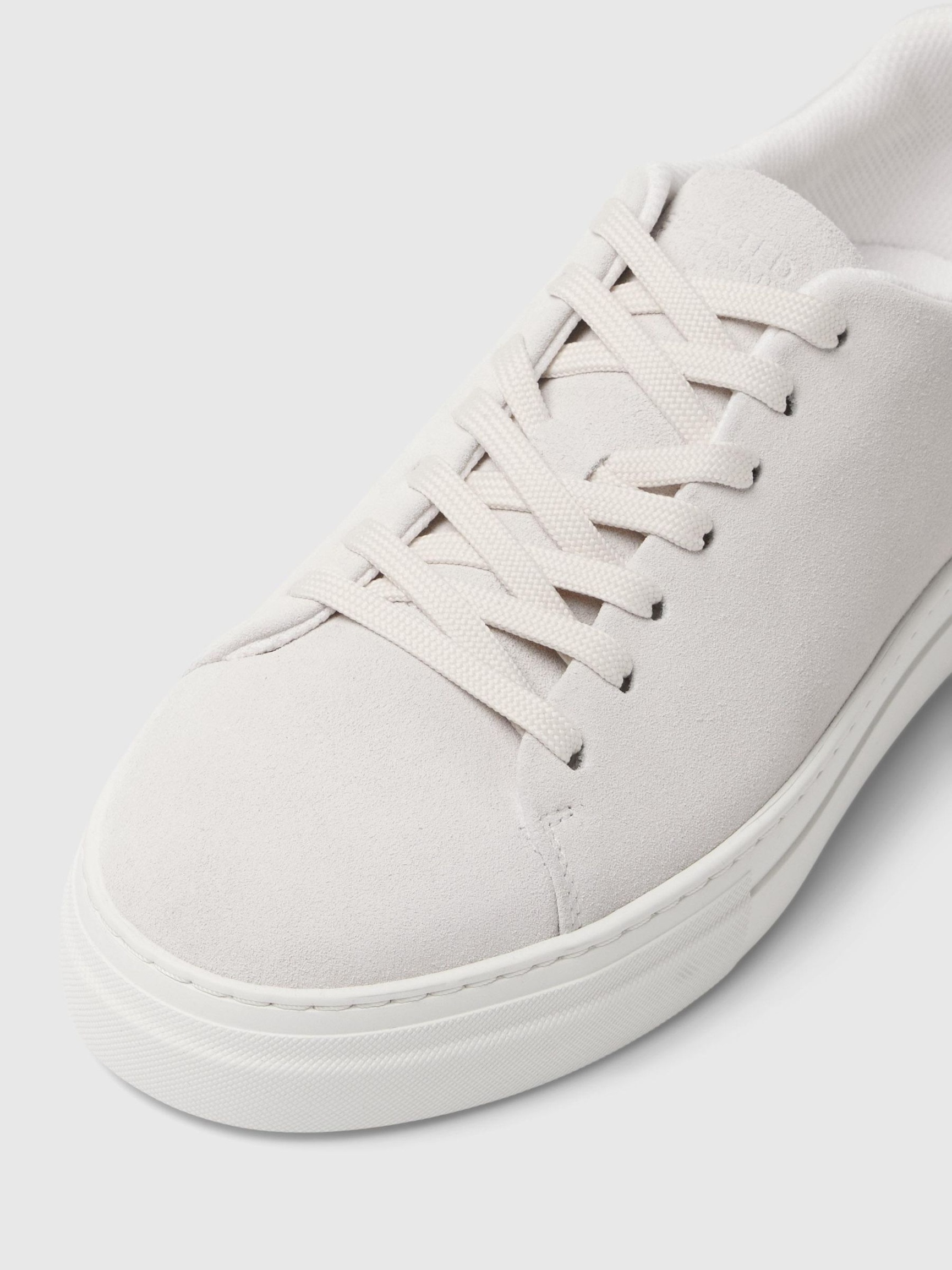 CHUNKY SUEDE TRAINERS, White, highres