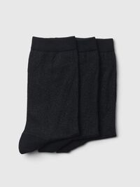 3-PACK GLITTER SOCKS, Black, highres