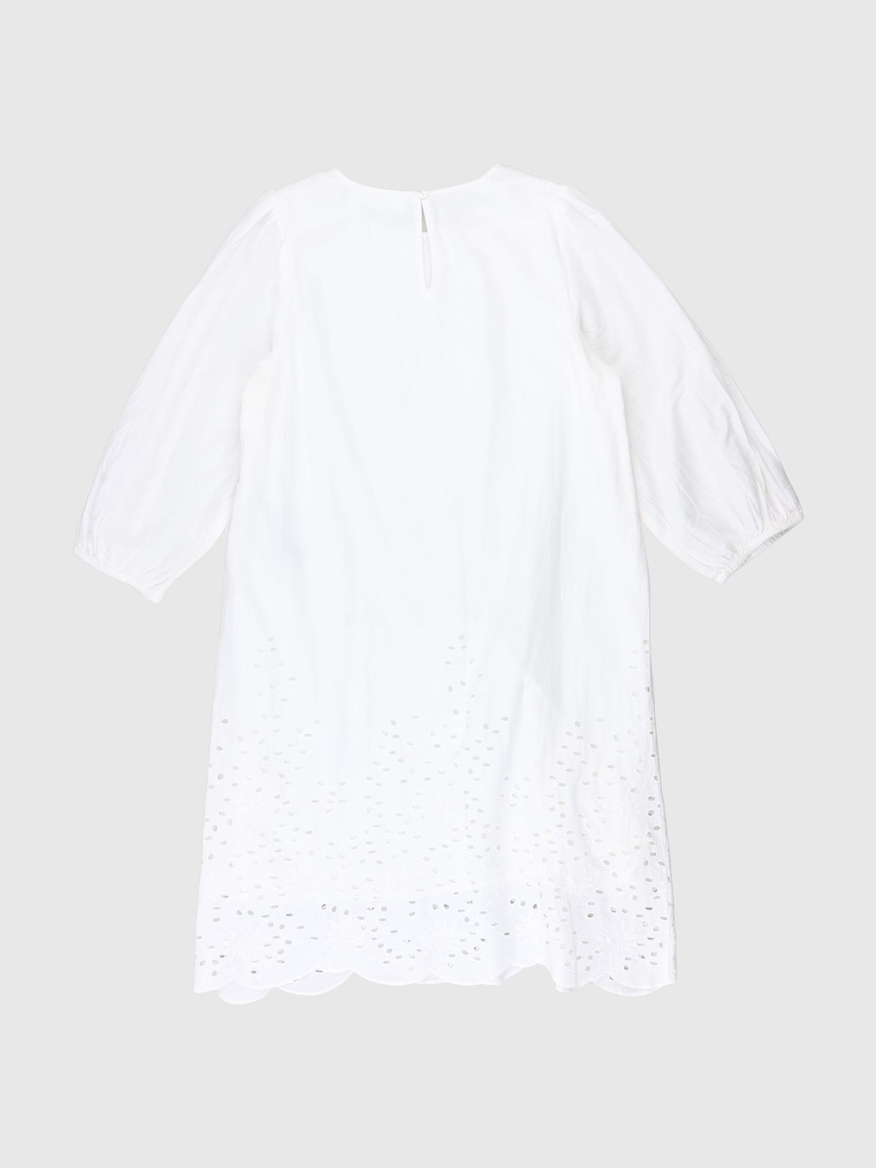 BRODERIE ANGLAISE DRESS, Snow White, highres