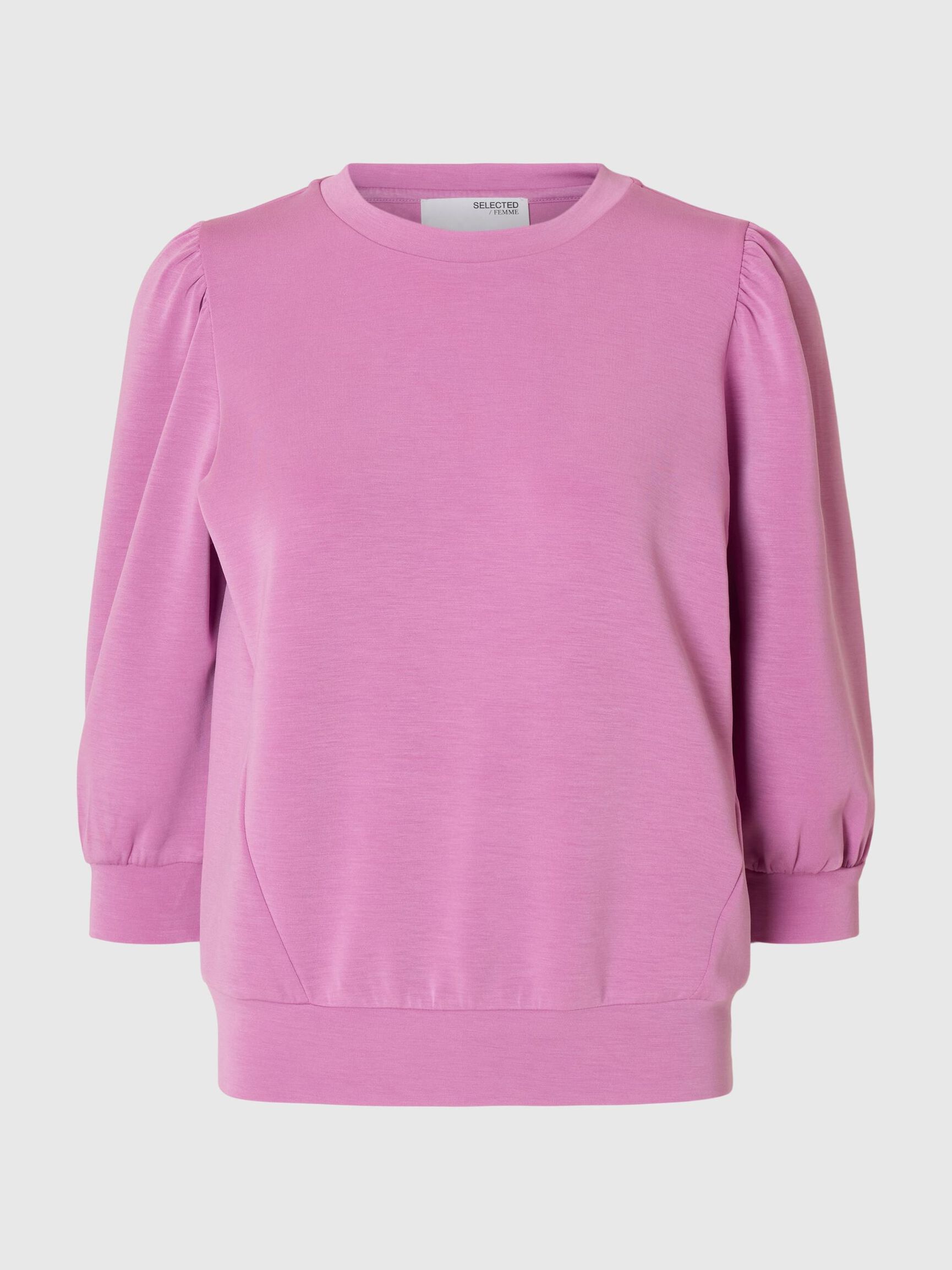 PUFF SLEEVE SWEATSHIRT, First Bloom, highres