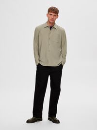 PLISSÉ PLEATED SHIRT, Vetiver, highres