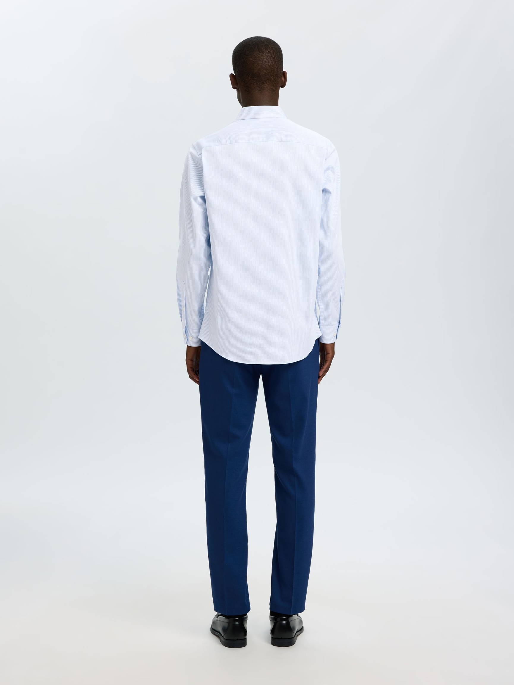 SLIM FIT STRETCH SHIRT, Cashmere Blue, highres