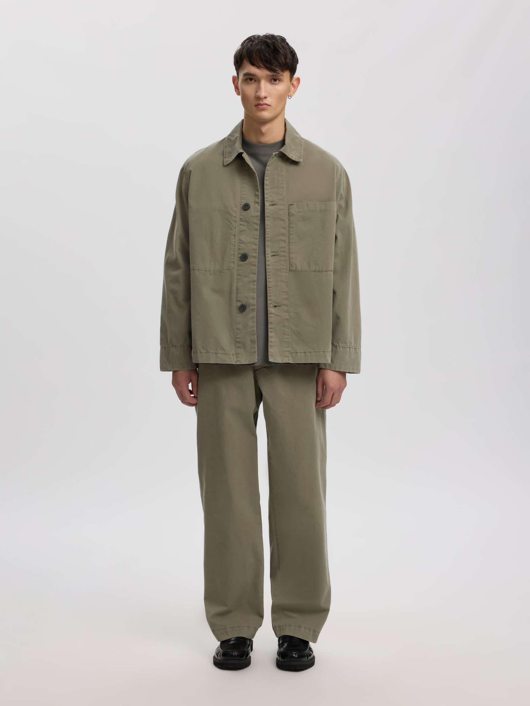 LOOSE FIT CHINOS, Castor Gray, highres