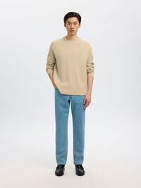 RELAXED FIT PULLOVER, Oatmeal, highres