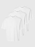 Selected 3 PACK LOOSE FIT T-SHIRT, Bright White, highres - 16097972_BrightWhite_001.jpg