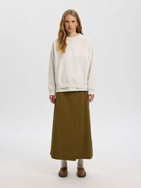 ORGANIC COTTON LONG SLEEVED SWEATSHIRT, Silver Birch, highres