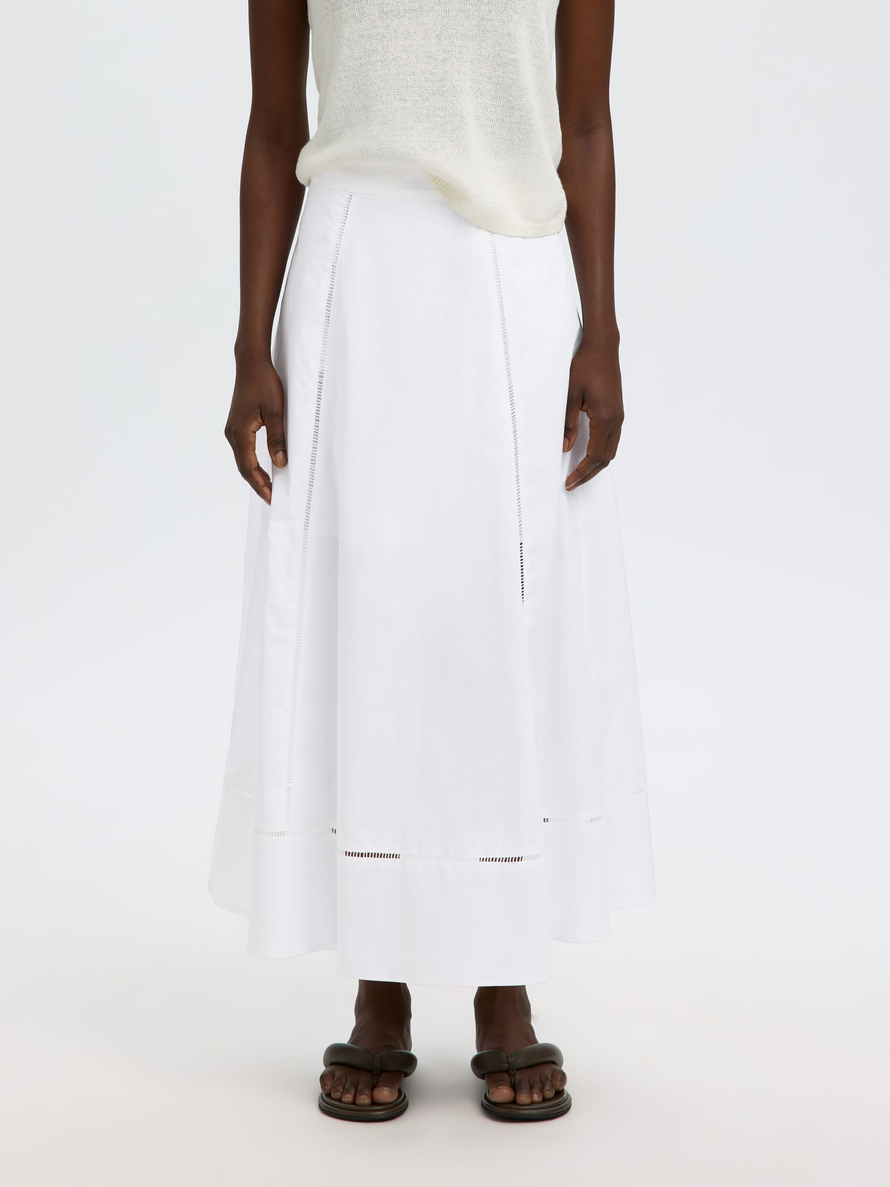 BAUMWOLL MAXIROCK, Bright White, highres