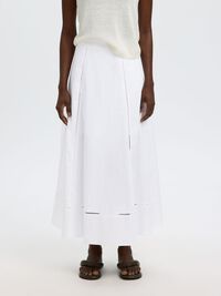 BAUMWOLL MAXIROCK, Bright White, highres
