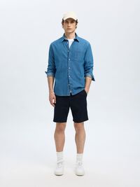 COUPE SLIM SHORT CHINO, Dark Sapphire, highres