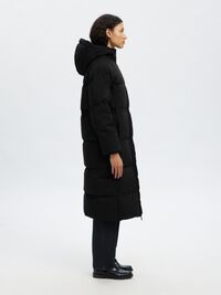 PADDED DOWN COAT, Black, highres