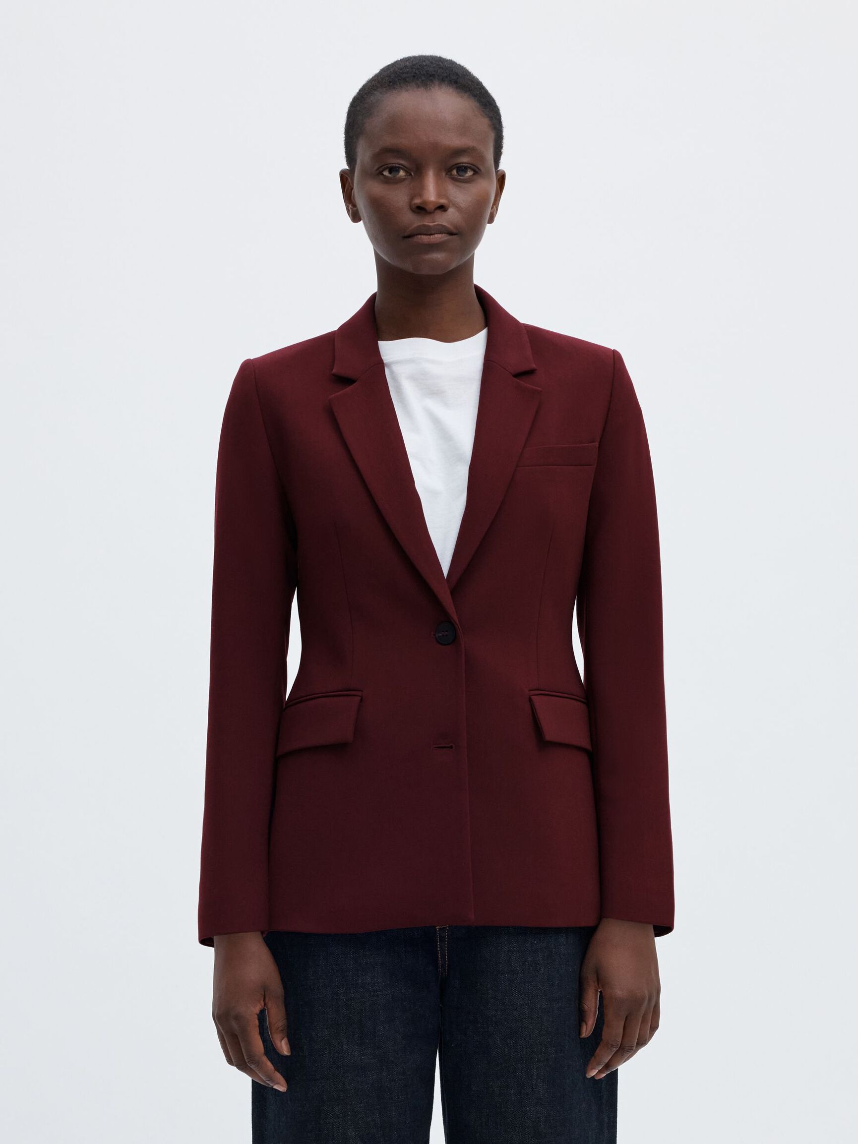 CLASSIC FIT BLAZER, Tawny Port, highres