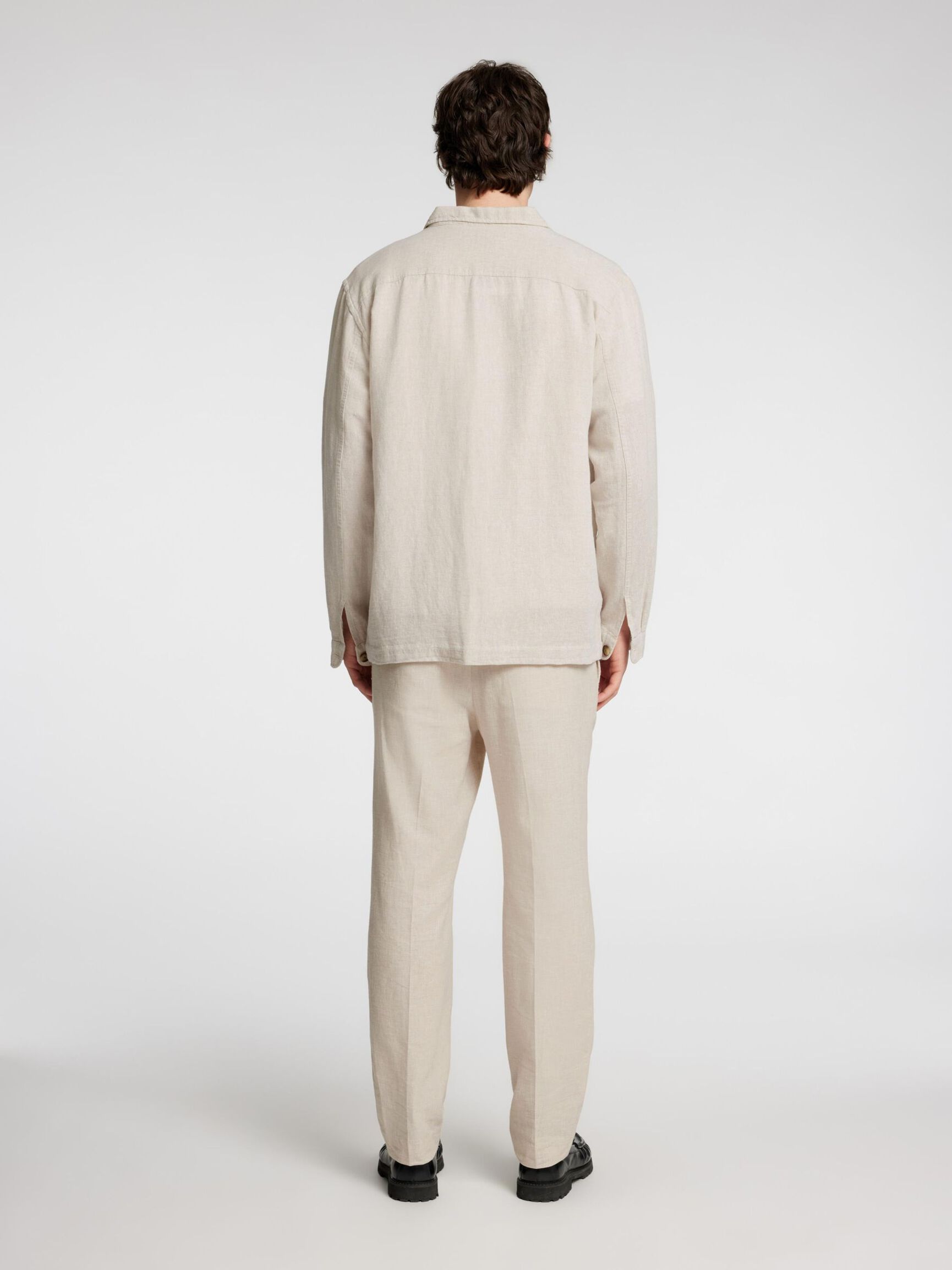 LIN MÉLANGÉ SURCHEMISE, Pure Cashmere, highres