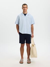 SLIM-FIT CHINO SHORTS, Dark Sapphire, highres