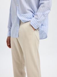 175 SLIM-FIT TROUSERS, Egret, highres