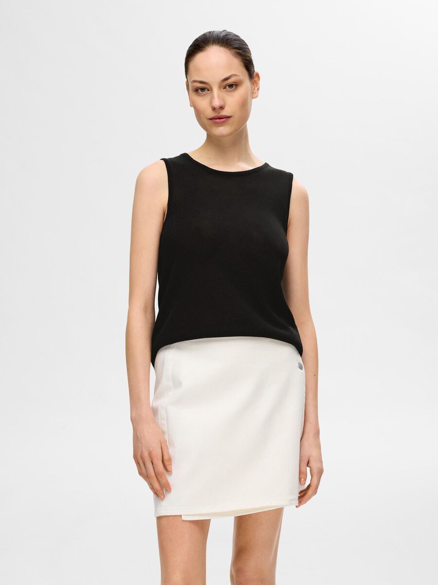 Selected GEBREIDE TANKTOP, Black, highres - 16093769_Black_003.jpg