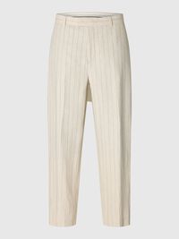 RELAXED FIT SUIT TROUSERS, Oatmeal, highres