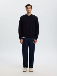SWETER Z DZIANINY, Navy Blazer, highres