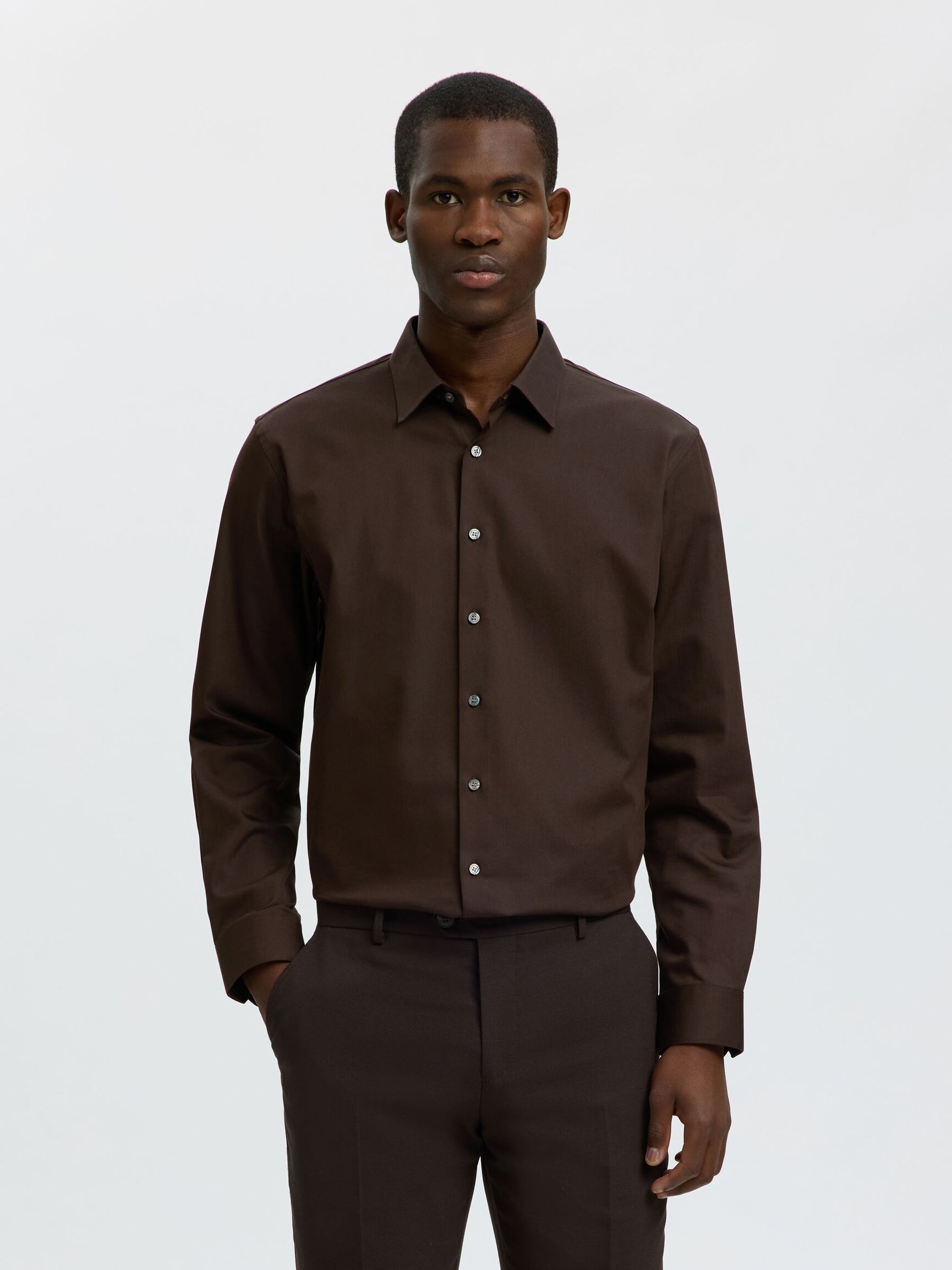 SLIM FIT STRETCH SHIRT, Delicioso, highres