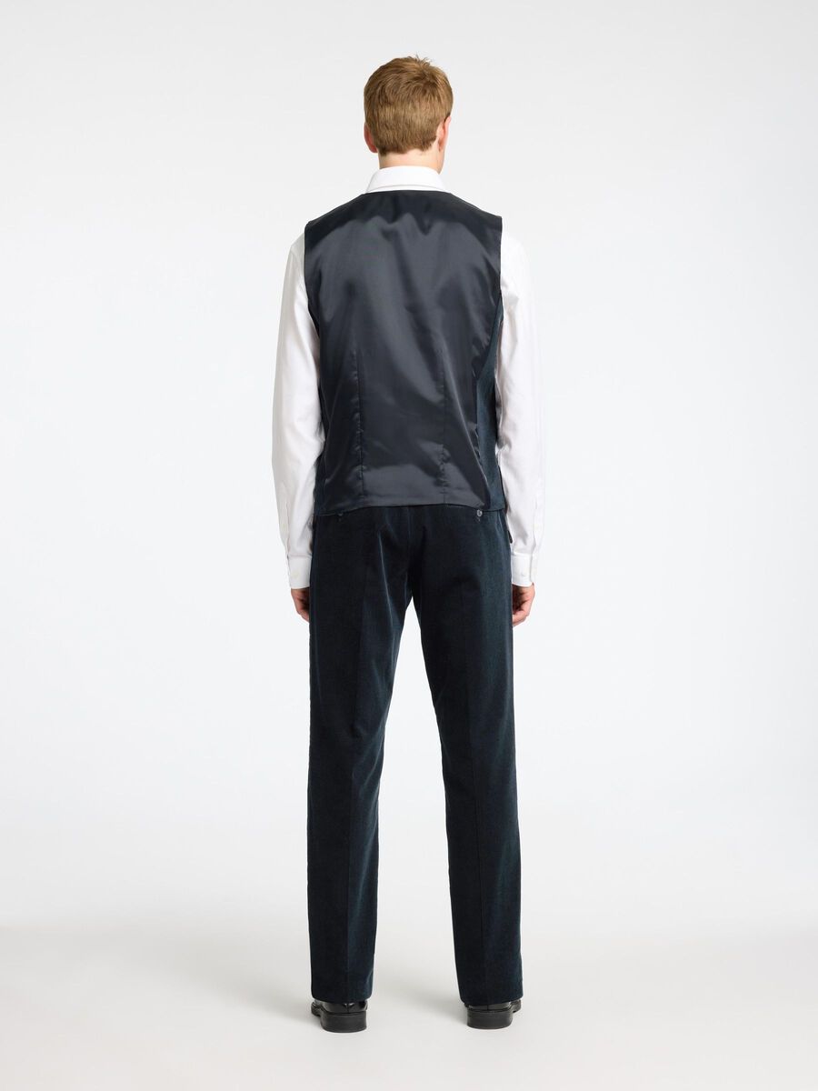 Selected REGULAR FIT CORDUROY GILET, Sky Captain, highres - 16094865_SkyCaptain_1125977_004.jpg