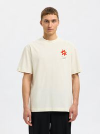 BEDRUKT T-SHIRT, Egret, highres