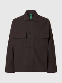 BOXY FIT OVERSHIRT, Chocolate Torte, highres